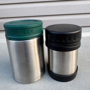 Stanley Classic Stainless Steel Green Lid Insulated Food Jar 18 oz. + extra